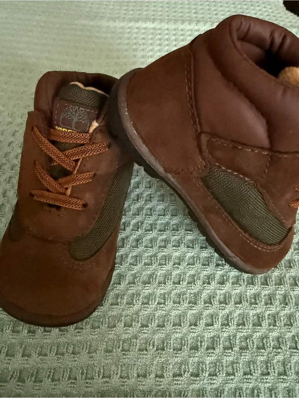 Timberland Brown Lace-Up Baby Walker Boots